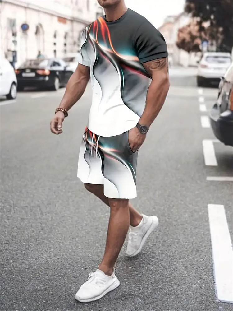 Summer Gym Clothing - T-shirt à texture dégradée pour hommes