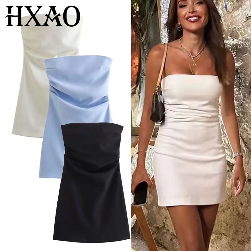 Summer Zara - TRAF robe femmes épaules dénudées Corset