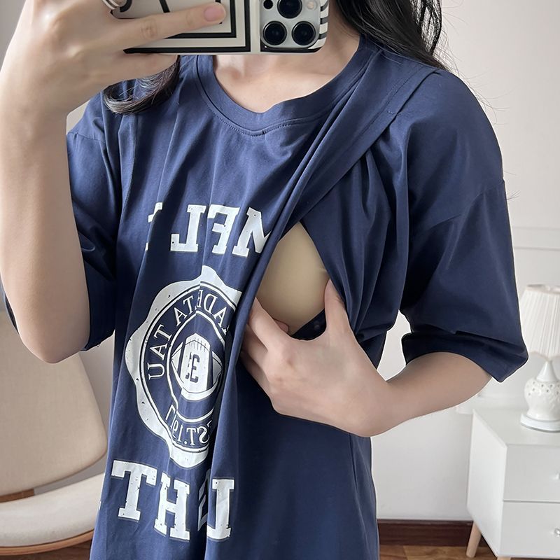 Summer Clothing Women - Robe d'allaitement longue pour femme enceinte,