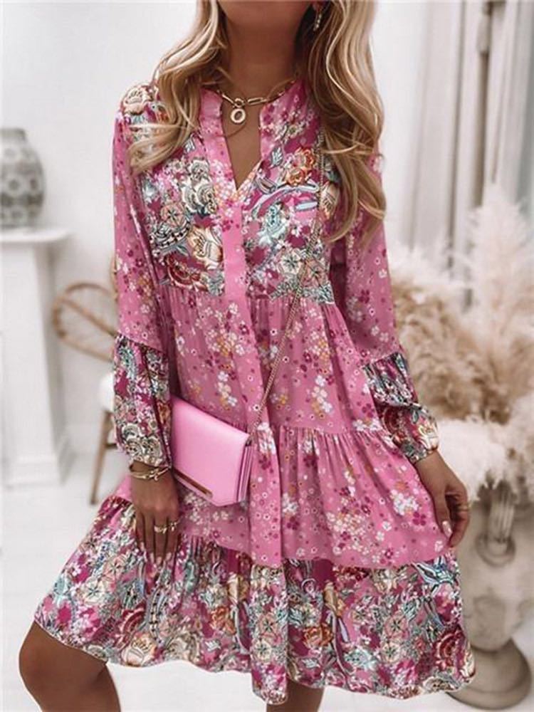 Summer Zara - Robe décontractée à imprimé Floral pour