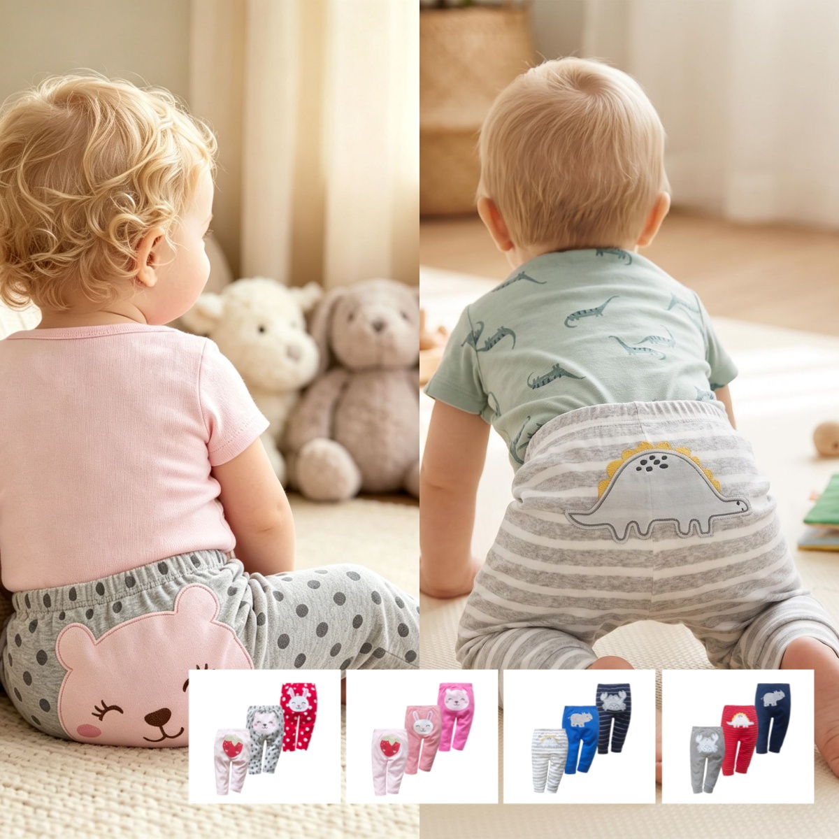 Summer Clothing Newborn - Lot de 3 pantalons sarouel unisexe