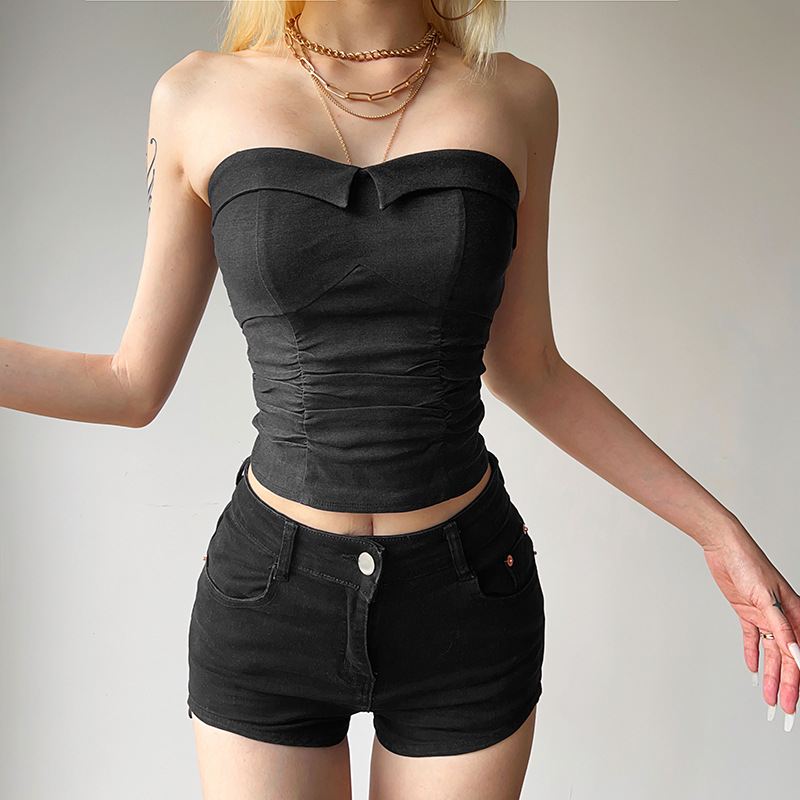 Summer Clothing Words - Vêtements d'été pour femmes, couleur unie,