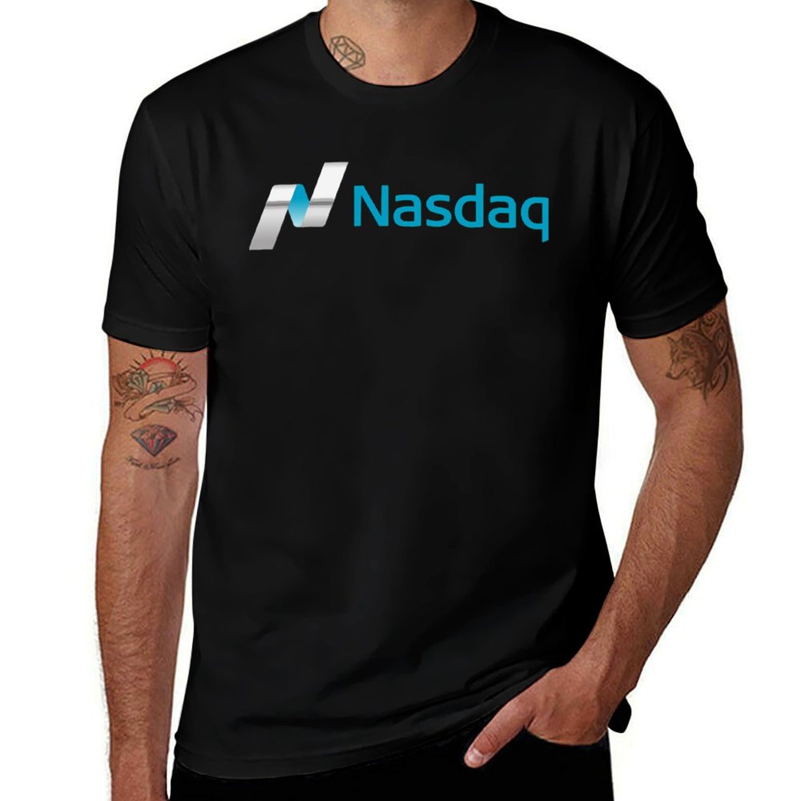 Summer Clothing Aesthetic - T-shirt Nasdaq pour homme, vêtements Hiphelicopter,