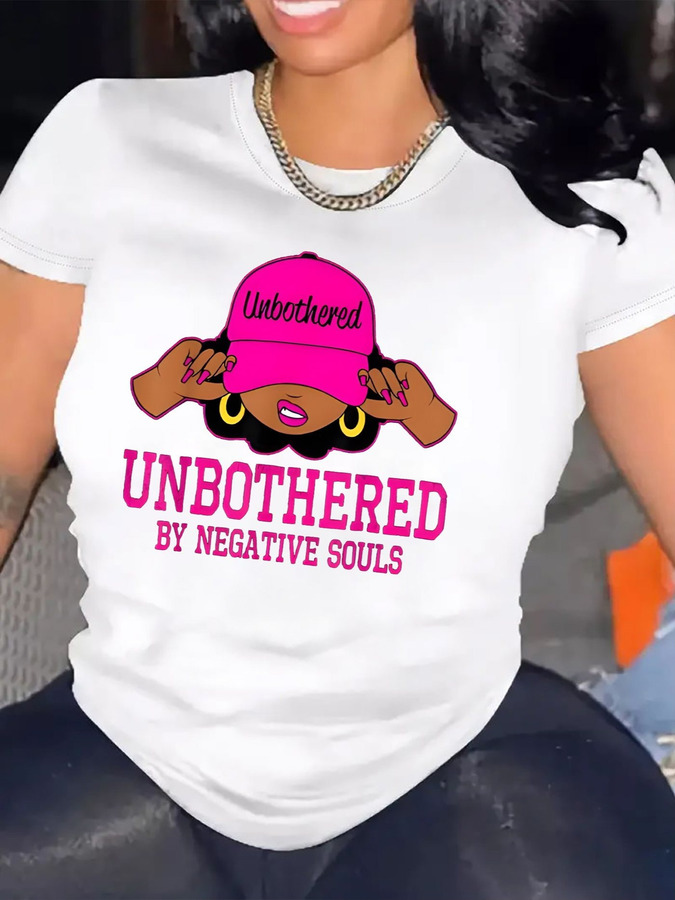 Summer Loving Clothing - T-shirt confortable à col rond pour