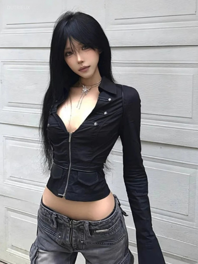 Summer Clothing Aesthetic - Y2k – chemisier esthétique Sexy pour
