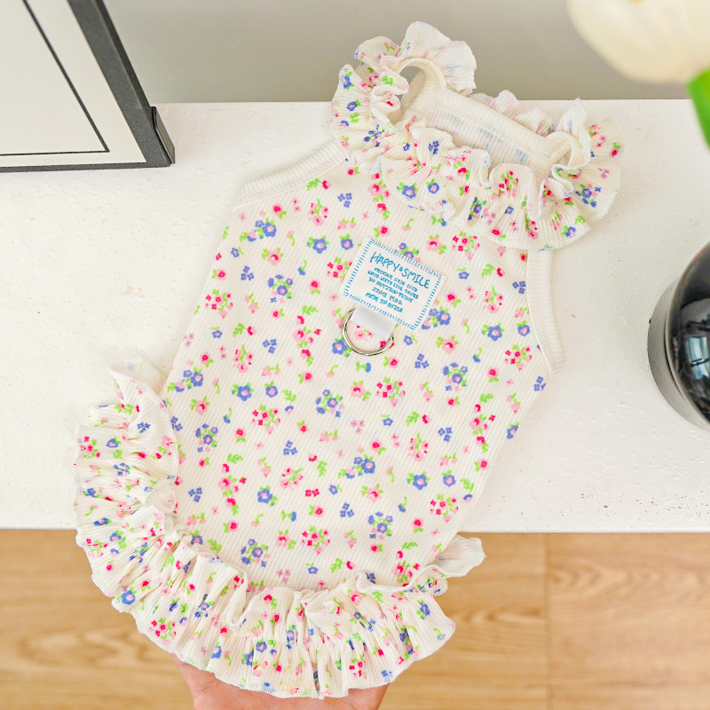 Summer Loving Clothing - Robe florale tendance pour chien, vêtements
