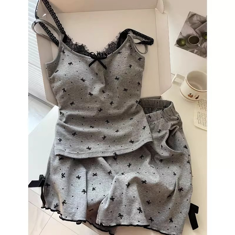 Summer House Clothing - Ensemble de pyjama d'été pour femme,