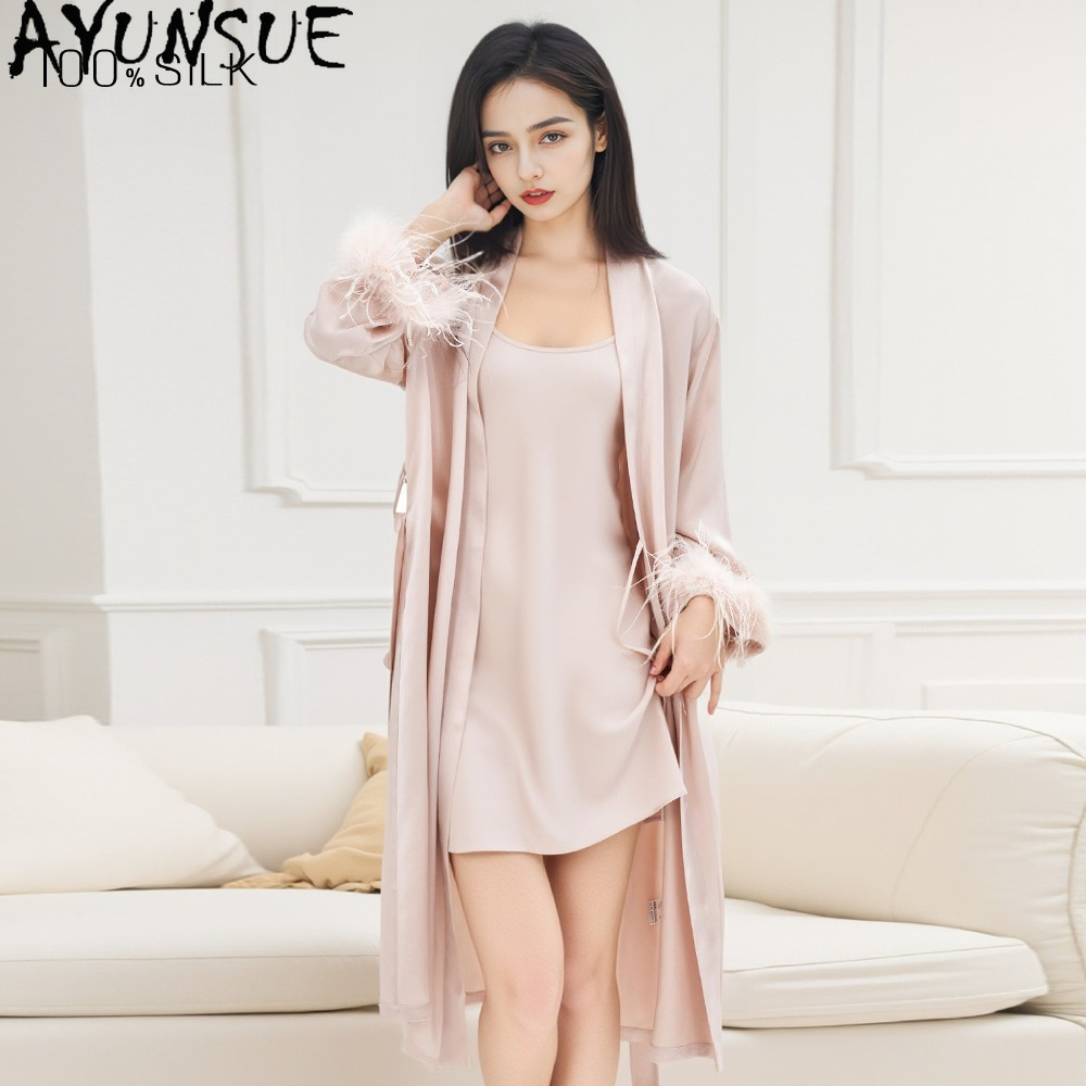 Summer House Clothing - AYUNSUE Robe de chambre 100% Soie