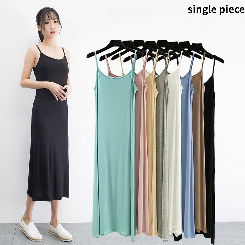 Summer Clothing Offers - Robe Camisole Modale pour Femme, Tenue