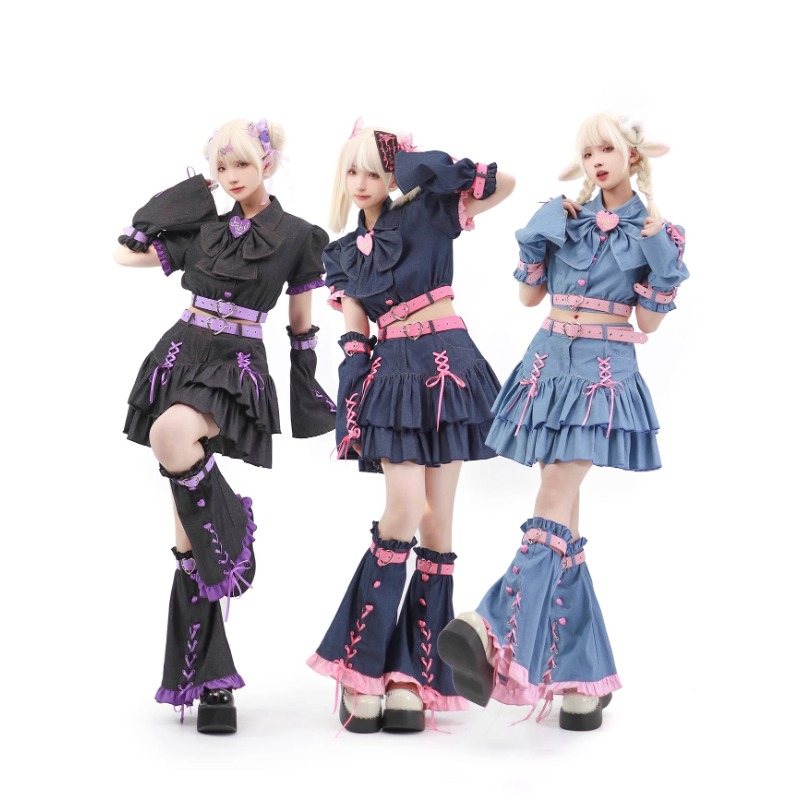 Summer Clothing Women Sale - Ensemble de Mini Jupes en Denim