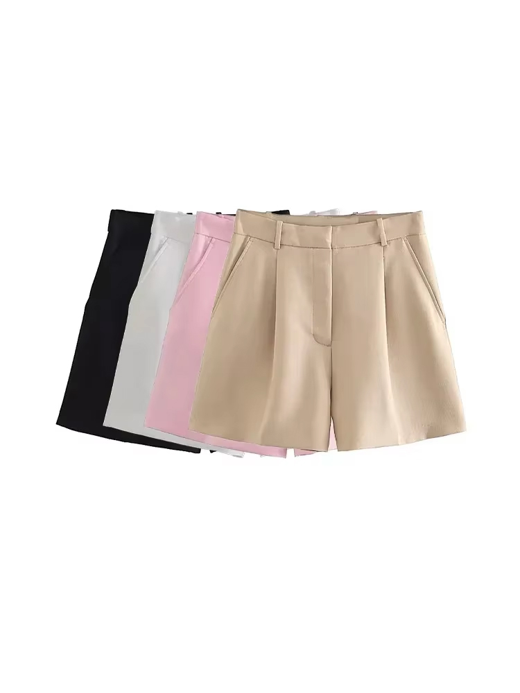 Summer Zara - Femmes mode poches latérales avant fléchettes