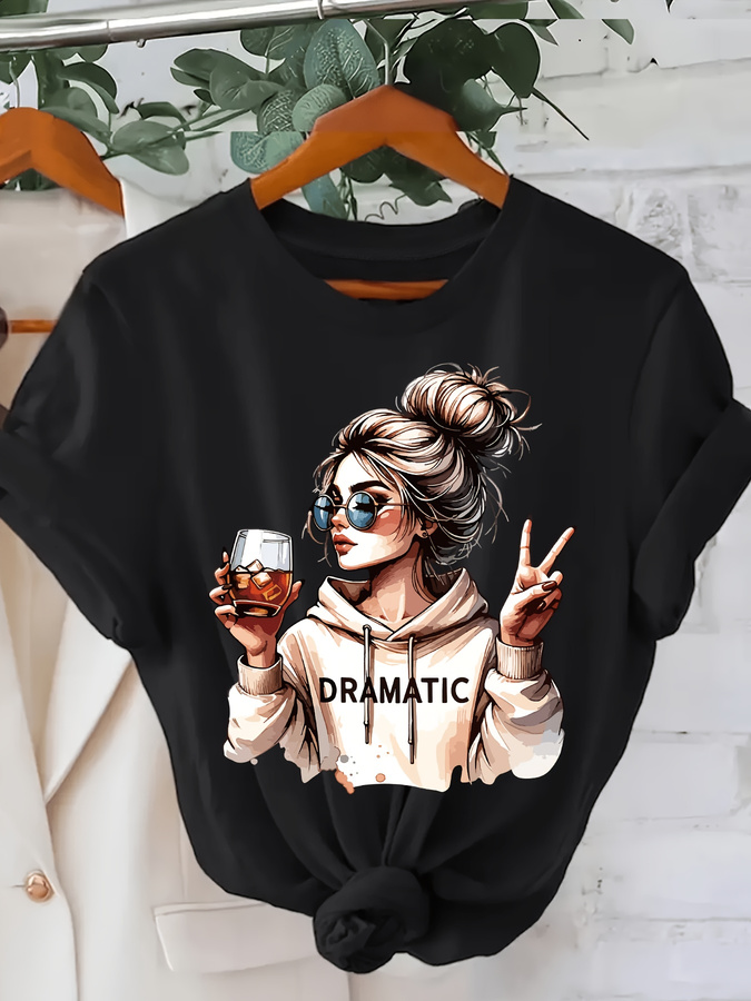 Summer Loving Clothing - DRAMATIC 1pc T-shirt à manches courtes