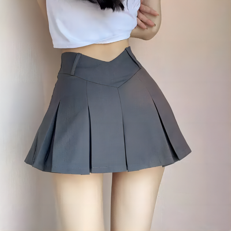 Summer Clothing For 60 Year Old Woman - Nouvelle jupe courte plissée unie pour