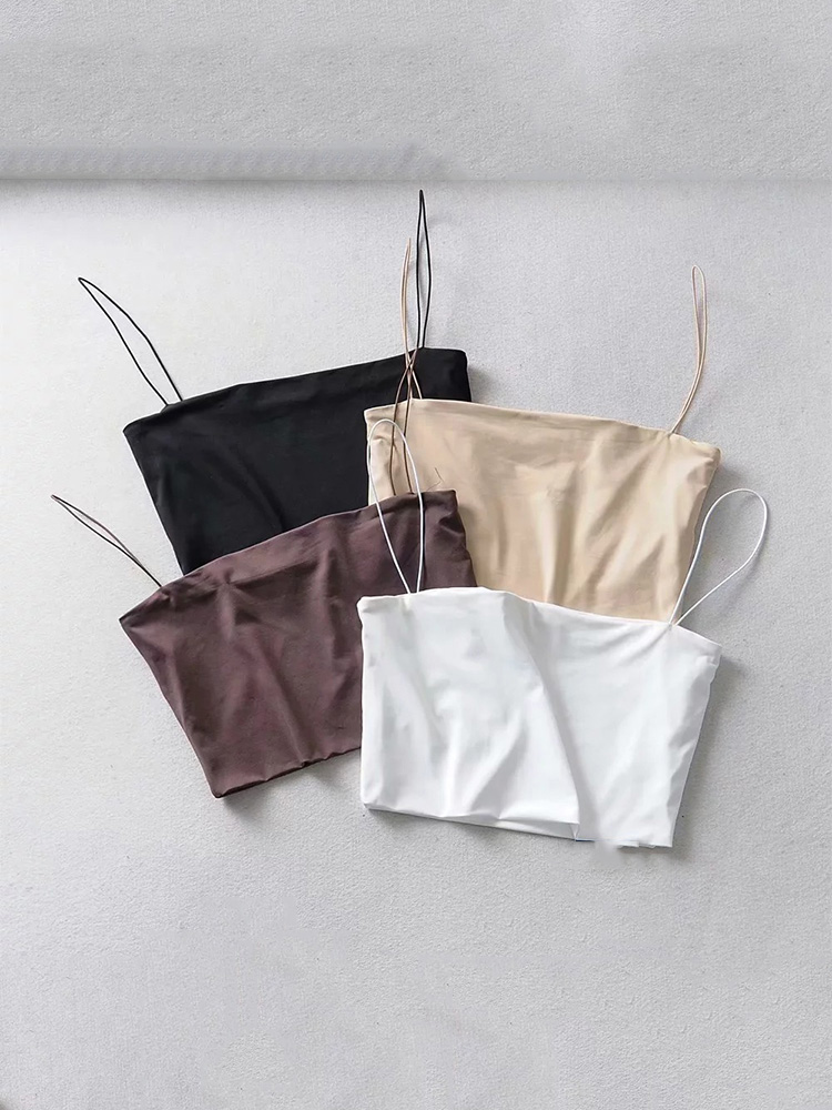 Summer Zara - Haut court en coton élastique pour