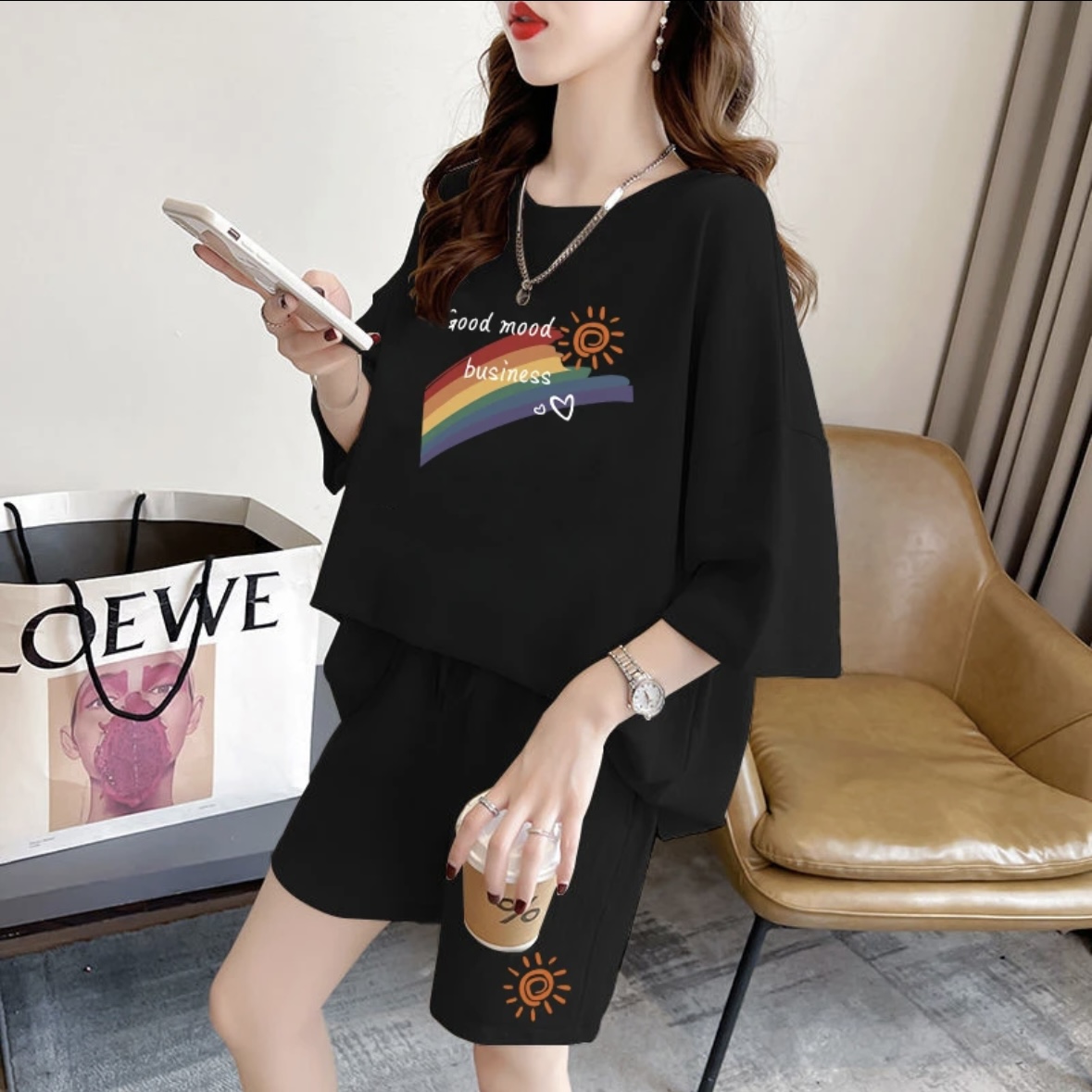 Summer Clothing Women - Ensemble de shorts d'été pour femmes,