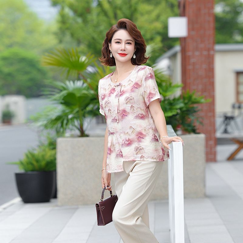 Haut en mousseline à manches c - Summer Clothing Over 60 avis et prix