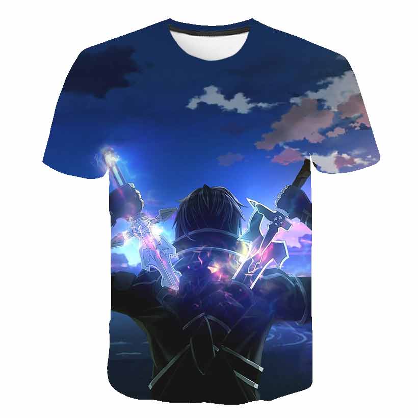 Anime 3D imprimé épée Art en l - Summer Clothing Online Shopping avis et prix