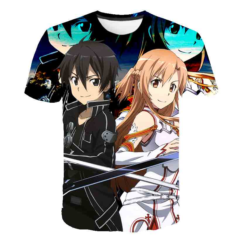 Anime 3D imprimé épée Art en l - Summer Clothing Online Shopping avis et prix