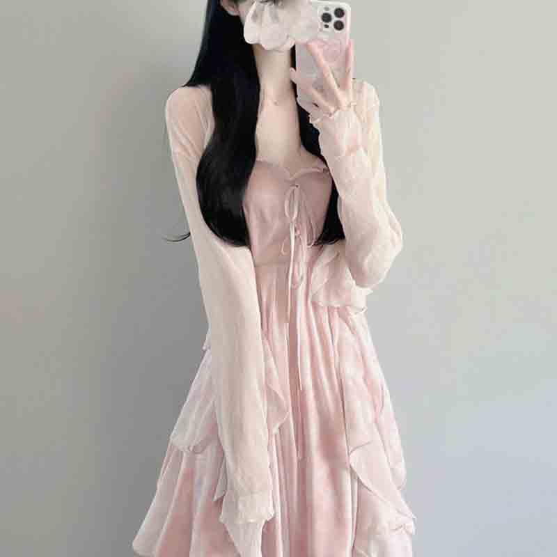 Ensemble de robe à bretelles p - Summer Clothing Aesthetic avis et prix