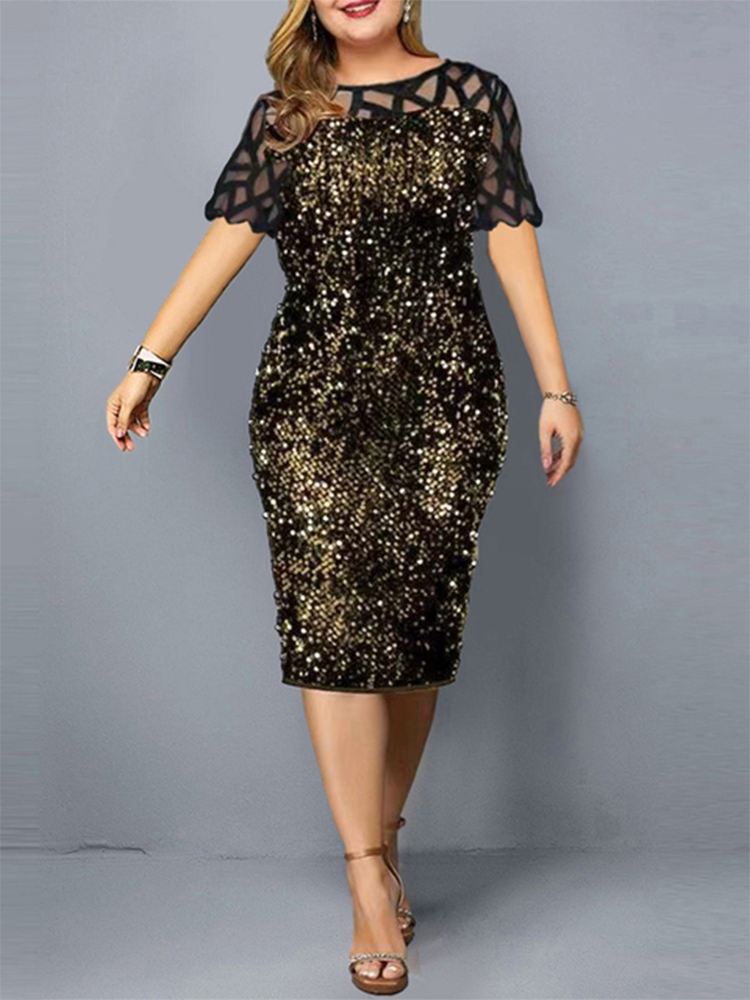 Robe de soirée brillante pour  - Summer Clothing For 60 Year Old Woman avis et prix