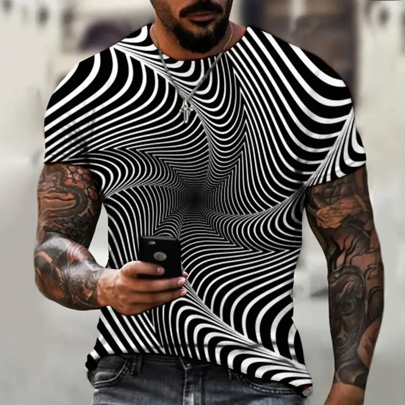 T-shirt imprimé en 3D pour hom - Summer Clothing Affordable avis et prix