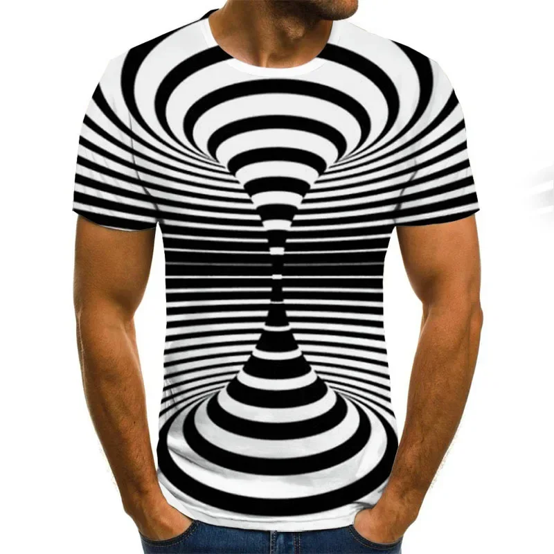 T-shirt imprimé en 3D pour hom - Summer Clothing Affordable avis et prix