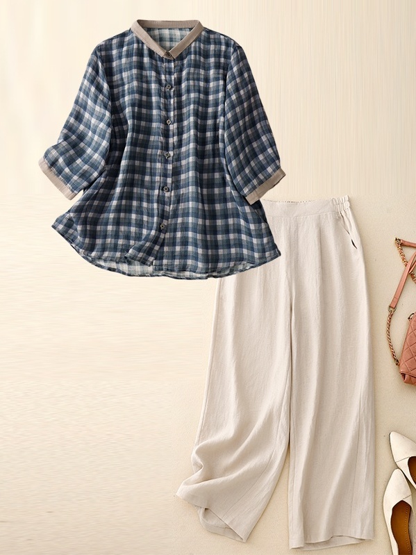 Ensemble en coton et lin pour  - Summer Clothing Over 60 avis et prix