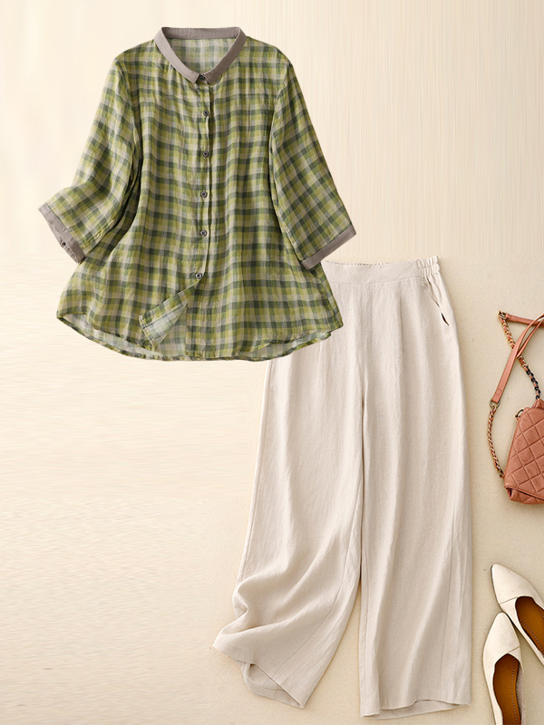 Ensemble en coton et lin pour  - Summer Clothing Over 60 avis et prix