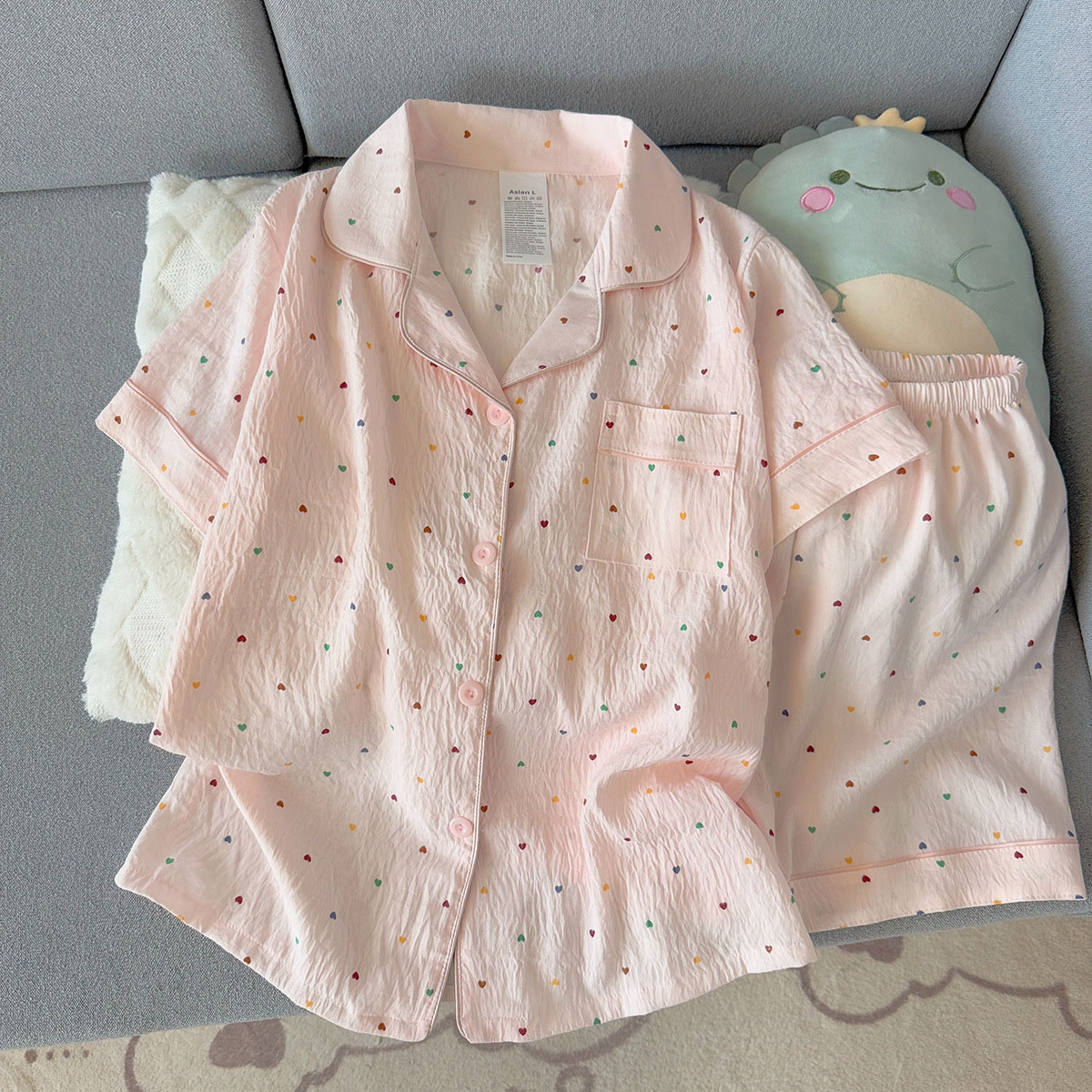 Ensemble pyjama en coton impri - Summer Clothing Cheap avis et prix