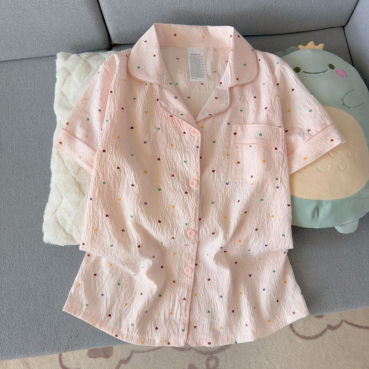 Ensemble pyjama en coton impri - Summer Clothing Cheap avis et prix