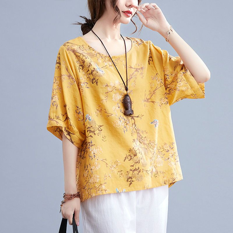 Nouveau T-shirt d'été en coton - Summer Clothing Over 60 avis et prix