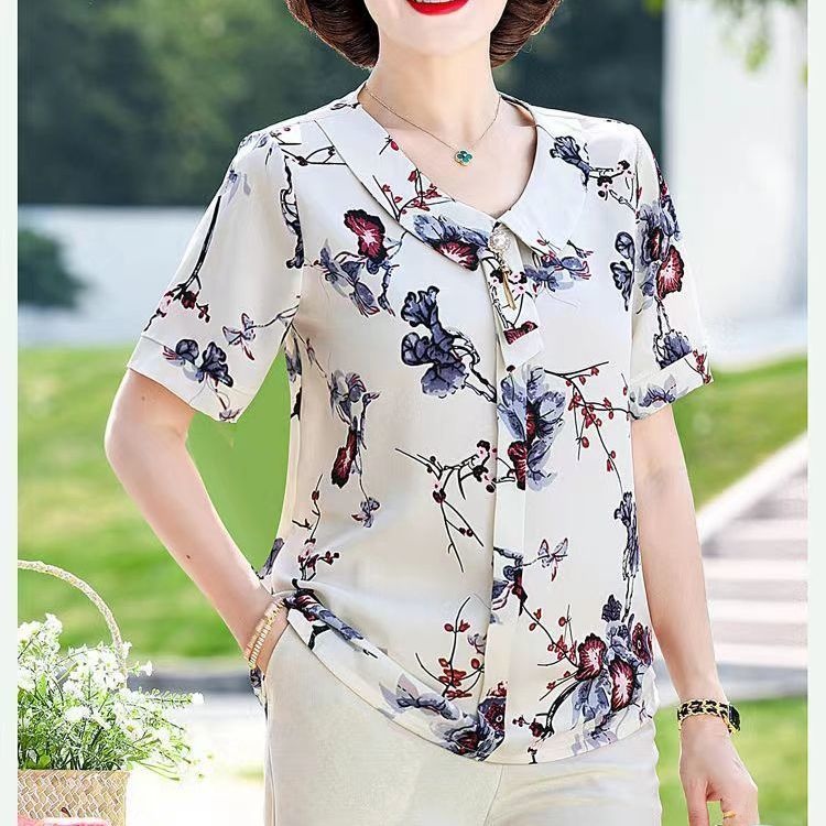 Haut en mousseline à manches c - Summer Clothing Over 60 avis et prix