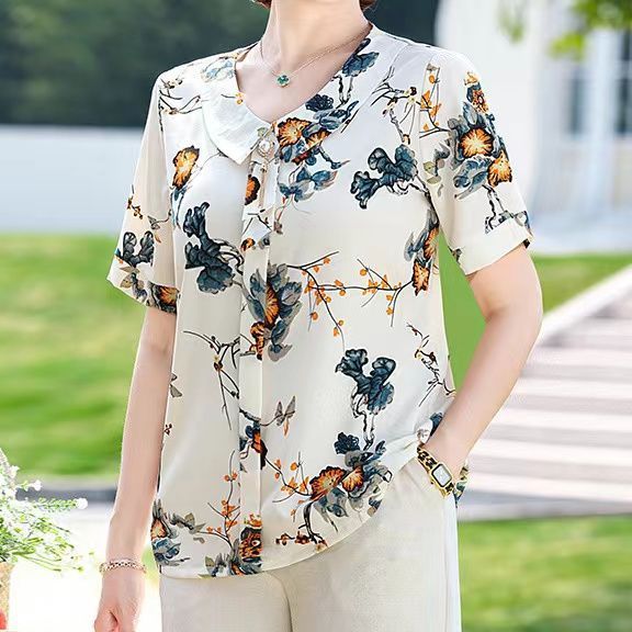Haut en mousseline à manches c - Summer Clothing Over 60 avis et prix