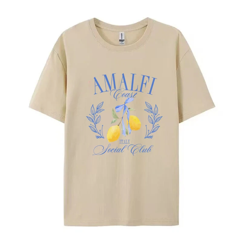 T-shirt à imprimé citron, manc - Summer Clothing Aesthetic avis et prix