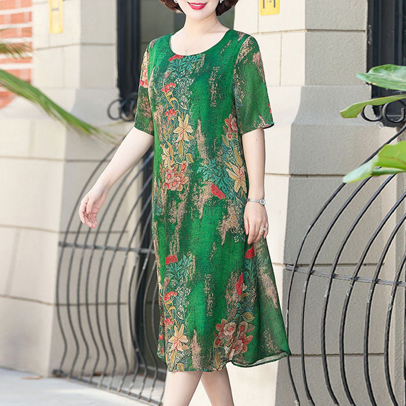 Robe mi-longue irrégulière à i - Summer Clothing For 60 Year Old Woman avis et prix