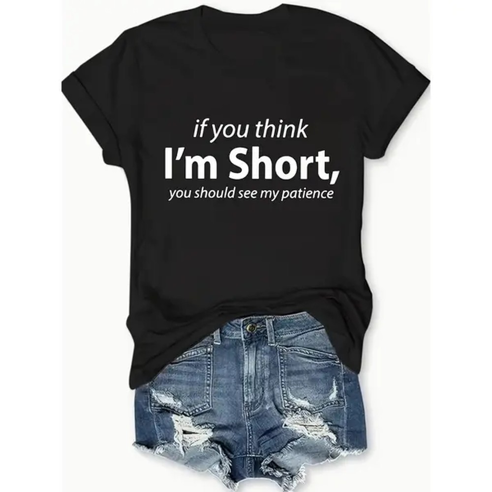 [100% coton] T-shirt à col ron - Summer Clothing Words avis et prix