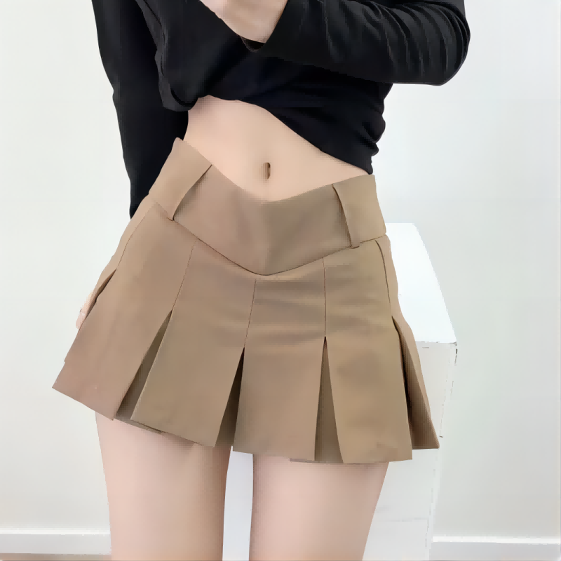 Nouvelle jupe courte plissée u - Summer Clothing For 60 Year Old Woman avis et prix