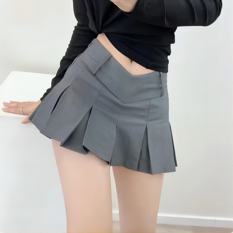 Nouvelle jupe courte plissée u - Summer Clothing For 60 Year Old Woman avis et prix