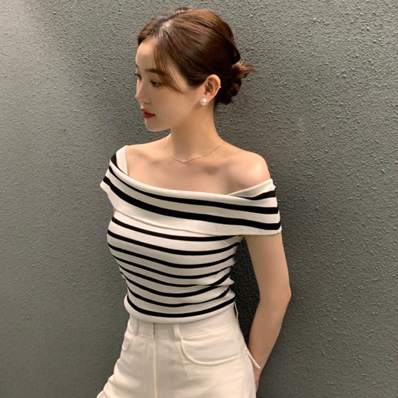 T-shirt tricoté à rayures pour - Summer Zara avis et prix