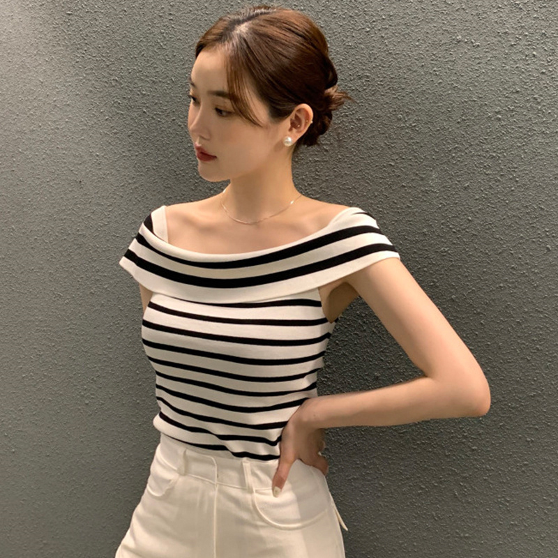 T-shirt tricoté à rayures pour - Summer Zara avis et prix